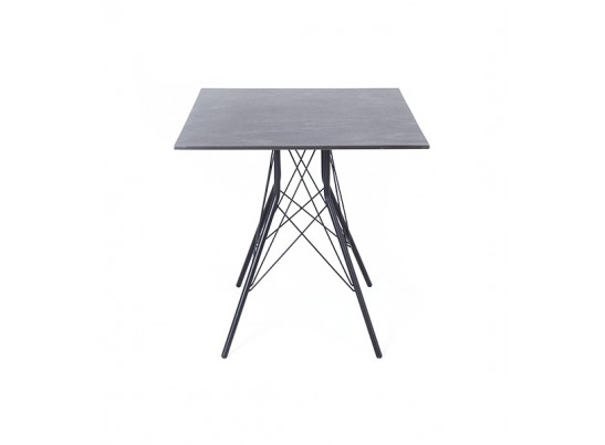 "Конте" интерьерный стол из HPL 70x70см, цвет "серый гранит" в Кургане