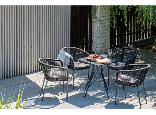 "Конте" интерьерный стол из HPL 70x70см, цвет "серый гранит" в Кургане