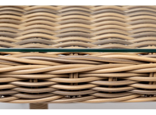 "Латте" плетеный стол из искусственного ротанга 140х80см, цвет соломенный в Кургане