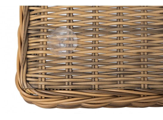 "Латте" плетеный стол из искусственного ротанга 140х80см, цвет соломенный в Кургане