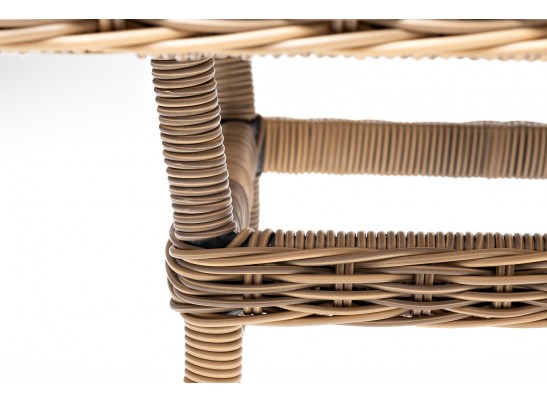 "Латте" плетеный стол из искусственного ротанга 140х80см, цвет соломенный в Кургане