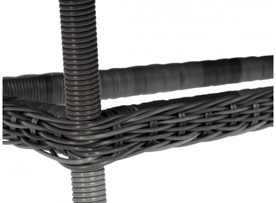 "Латте" плетеный стол из искусственного ротанга 200х90см, цвет графит в Кургане