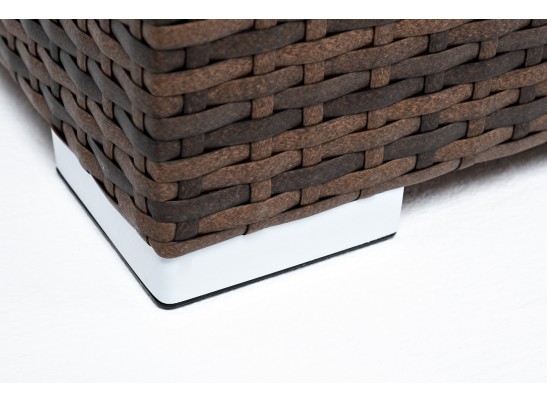 "Лунго" кашпо для цветов большое плетеное из искусственного ротанга, цвет коричневый в Кургане