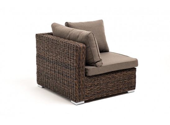 "Лунго" модуль диванный угловой с подушками, цвет коричневый (гиацинт) в Кургане