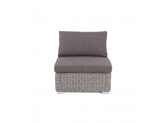 "Лунго" модуль диванный прямой с подушками, цвет cерый (гиацинт) в Кургане