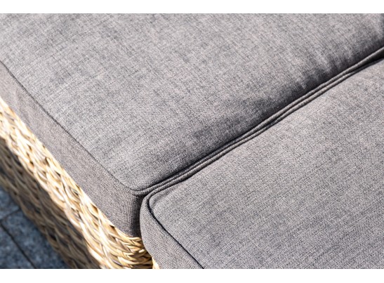 "Лунго" модуль диванный прямой с подушками, цвет соломенный (гиацинт) в Кургане