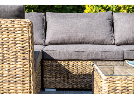 "Лунго" модуль диванный угловой с подушками, цвет коричневый (гиацинт) в Кургане