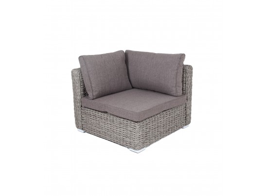 "Лунго" трансформирующийся диван из искусственного ротанга (гиацинт), цвет серый в Кургане