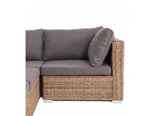 "Лунго" трансформирующийся диван из искусственного ротанга (гиацинт), цвет соломенный в Кургане