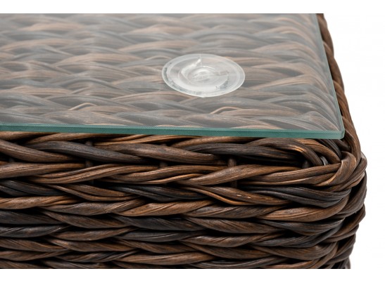 "Лунго" журнальный столик плетеный (гиацинт), цвет коричневый в Кургане