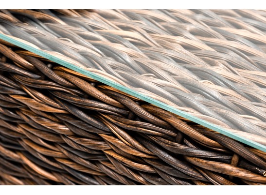 "Лунго" журнальный столик плетеный (гиацинт), цвет коричневый в Кургане