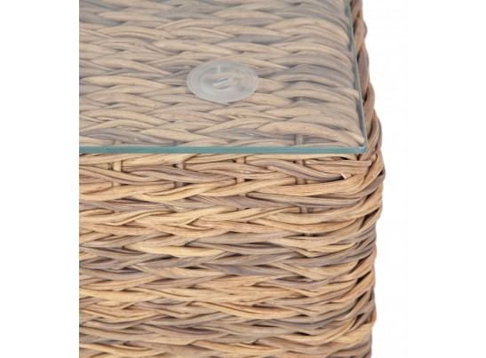 "Лунго" журнальный столик плетеный (гиацинт), цвет соломенный в Кургане