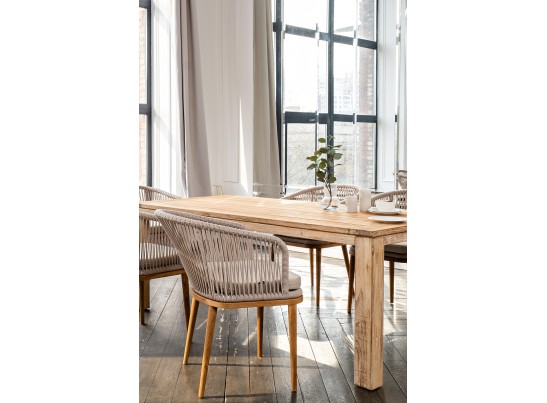 "Мадейра" обеденная группа на 6 персон, стулья "Марсель", роуп бежевый в Кургане