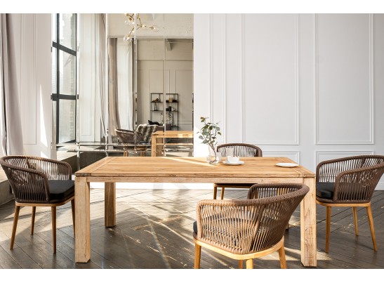 "Мадейра" обеденная группа на 6 персон, стулья "Марсель", роуп коричневый в Кургане