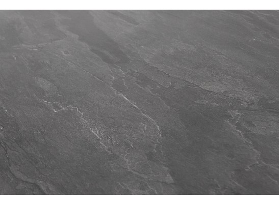 "Малага" обеденный стол из HPL 160х80см, цвет "серый гранит", каркас черный в Кургане