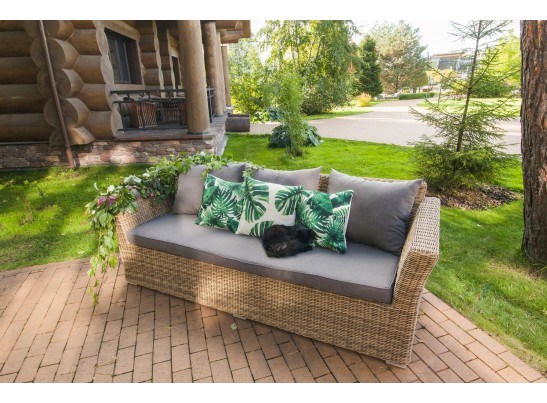 "Мокко Дабл" обеденная группа из искусственного ротанга, цвет соломенный в Кургане