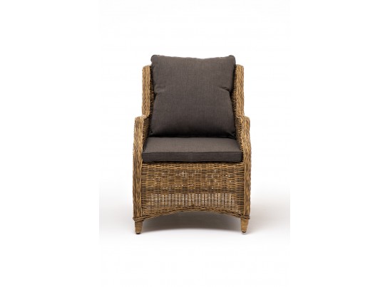 "Неаполь" плетеный стул из искусственного ротанга, цвет соломенный в Кургане