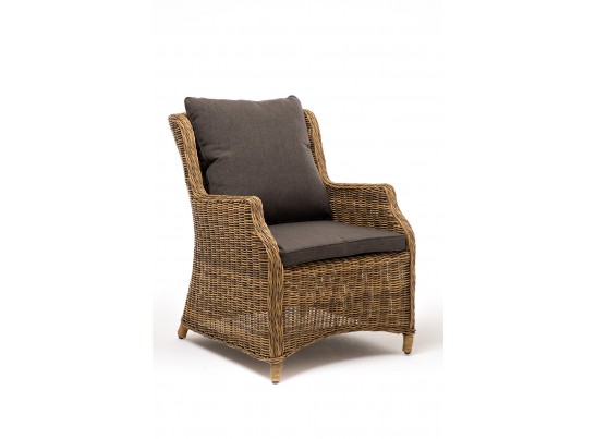 "Неаполь" плетеный стул из искусственного ротанга, цвет соломенный в Кургане