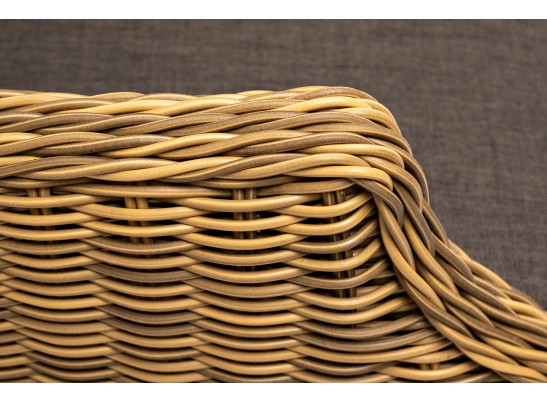 "Неаполь" плетеный стул из искусственного ротанга, цвет соломенный в Кургане