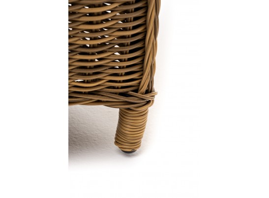 "Неаполь" плетеный стул из искусственного ротанга, цвет соломенный в Кургане