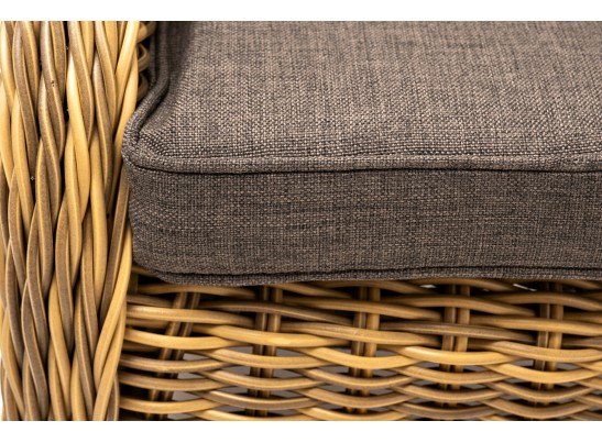 "Неаполь" плетеный стул из искусственного ротанга, цвет соломенный в Кургане