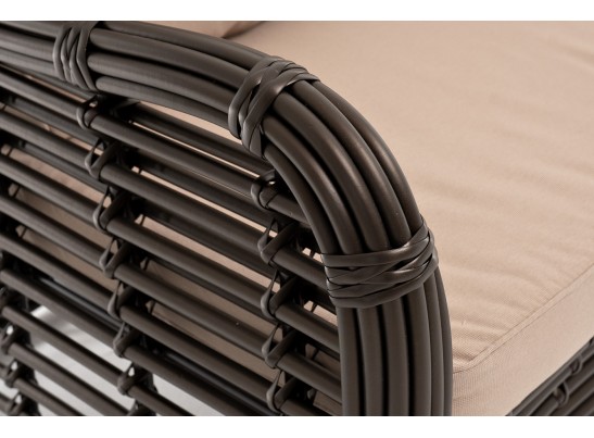 "Ницца" диван из искусственного ротанга трехместный, цвет бронзовый в Кургане