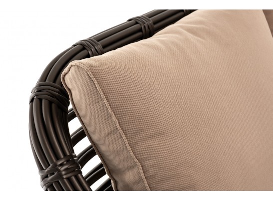 "Ницца" диван из искусственного ротанга трехместный, цвет бронзовый в Кургане