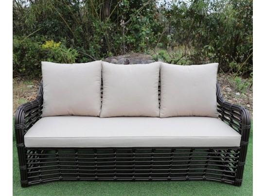 "Ницца" диван из искусственного ротанга трехместный, цвет бронзовый в Кургане