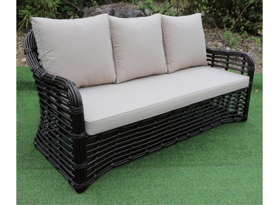 "Ницца" диван из искусственного ротанга трехместный, цвет бронзовый в Кургане