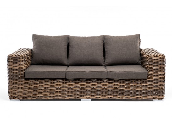 "Палермо" диван из искусственного ротанга трехместный, цвет соломенный в Кургане