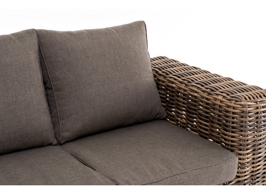 "Палермо" диван из искусственного ротанга трехместный, цвет соломенный в Кургане