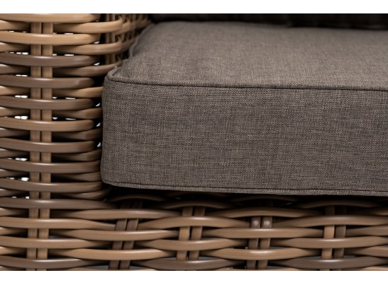 "Палермо" диван из искусственного ротанга трехместный, цвет соломенный в Кургане