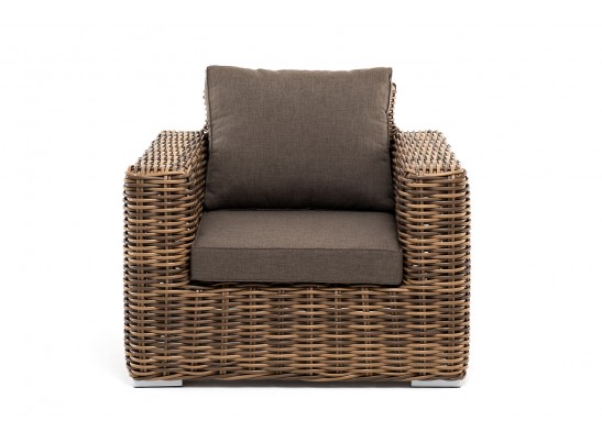 "Палермо" кресло из искусственного ротанга, цвет соломенный в Кургане