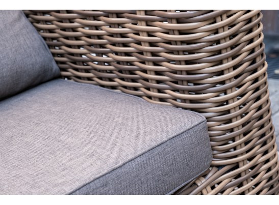 "Палермо" лаунж-зона из искусственного ротанга, цвет соломенный в Кургане