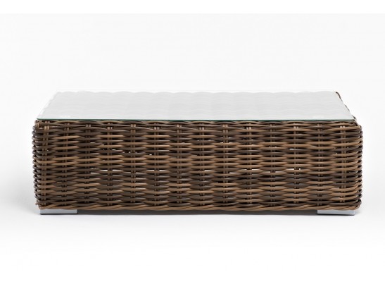 "Палермо" журнальный столик из искусственного ротанга, цвет соломенный в Кургане