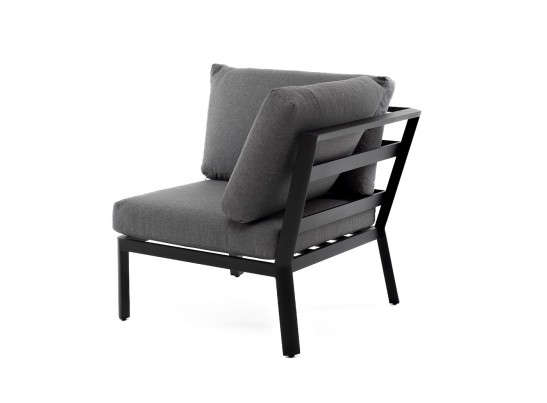 "Париж" модуль диванный алюминиевый угловой, цвет серый в Кургане