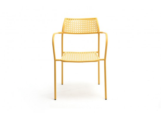 "Посейдон" стул с обработкой против ржавчины, стальной каркас, цвет желтый в Кургане