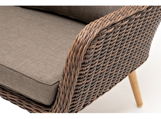 "Прованс" диван из искусственного ротанга трехместный, цвет коричневый в Кургане