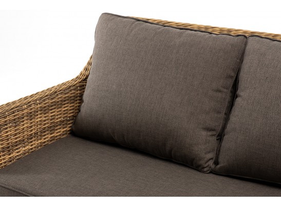 "Прованс" диван из искусственного ротанга трехместный, цвет соломенный в Кургане