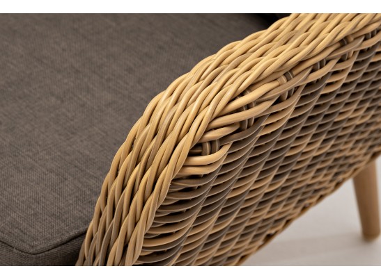 "Прованс" диван из искусственного ротанга трехместный, цвет соломенный в Кургане