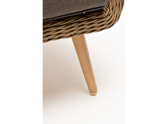 "Прованс" диван из искусственного ротанга трехместный, цвет соломенный в Кургане