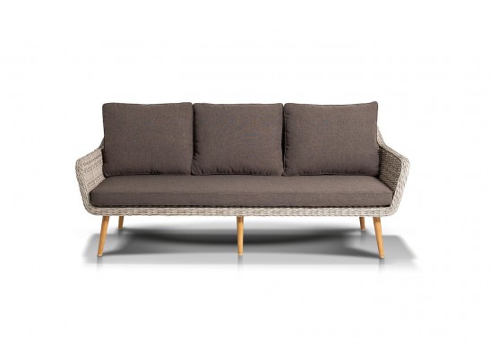 "Прованс" диван из искусственного ротанга трехместный, цвет бежевый в Кургане