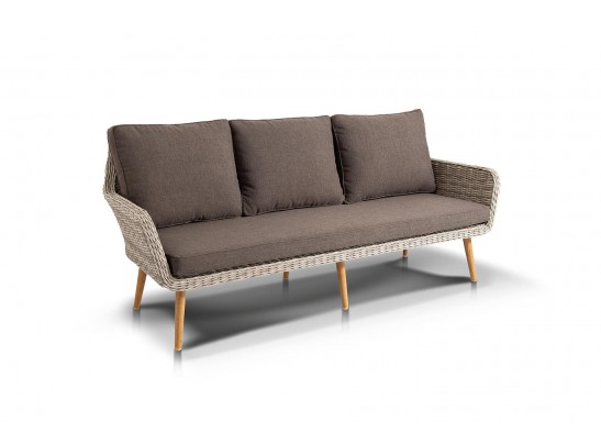 "Прованс" диван из искусственного ротанга трехместный, цвет бежевый в Кургане