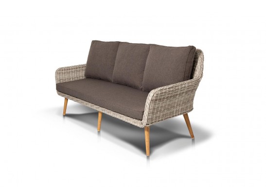 "Прованс" диван из искусственного ротанга трехместный, цвет бежевый в Кургане