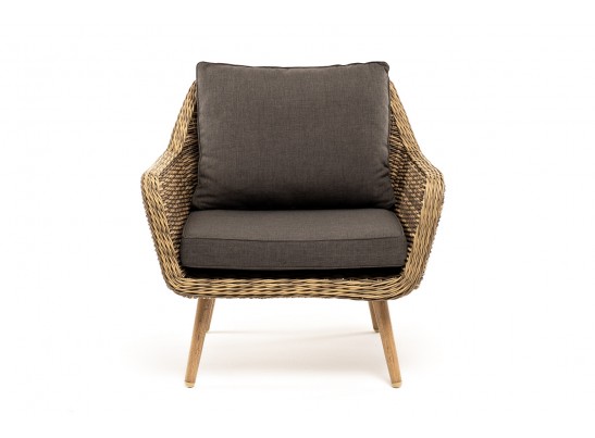 "Прованс" кресло из искусственного ротанга, цвет соломенный в Кургане