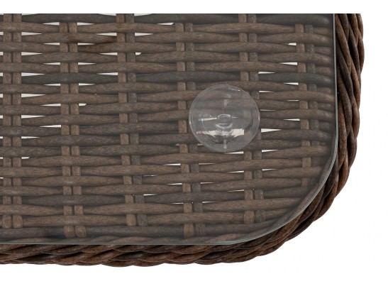 "Прованс" столик журнальный из ротанга, цвет коричневый в Кургане