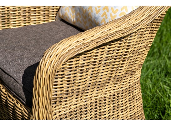 "Равенна" лаунж-зона из искусственного ротанга, цвет соломенный в Кургане