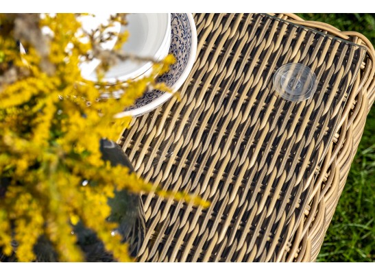 "Равенна" лаунж-зона из искусственного ротанга, цвет соломенный в Кургане