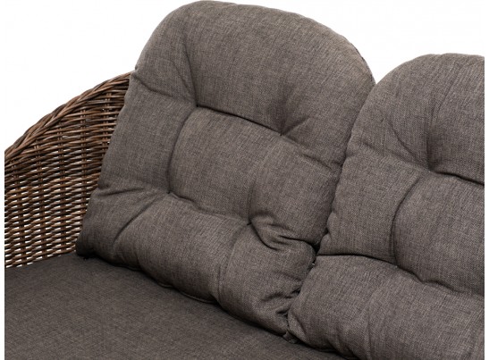 "Равенна" диван двухместный плетенный из ротанга, цвет коричневый в Кургане