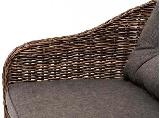 "Равенна" диван двухместный плетенный из ротанга, цвет коричневый в Кургане